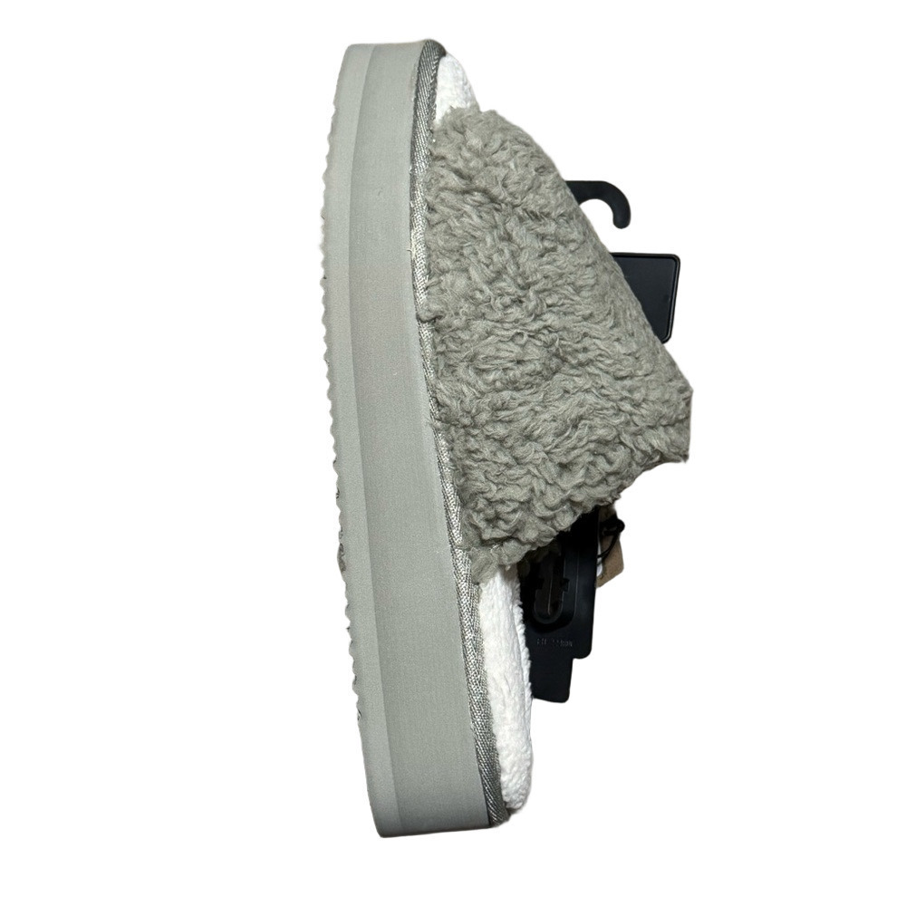 Dearfoams Cozy Gray and Cream Slippers Women Size 9-10 L - Picture 4 of 6